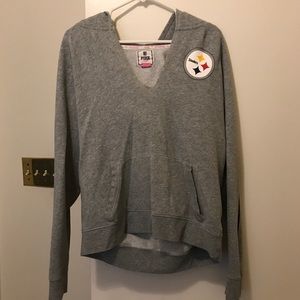 VS pink Pittsburgh steeler hoodie